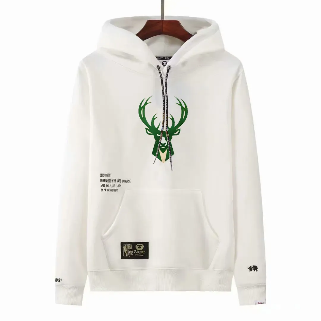 BAPE x Milwaukee Bucks NBA Hoodie Medium Footballers SA